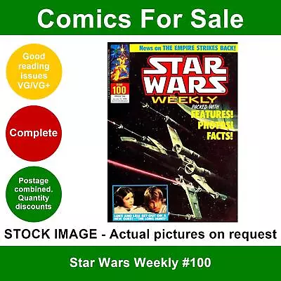 Buy Star Wars Weekly #100 Comic - VG/VG+ 23 January 1980 - Marvel UK • 4.99£