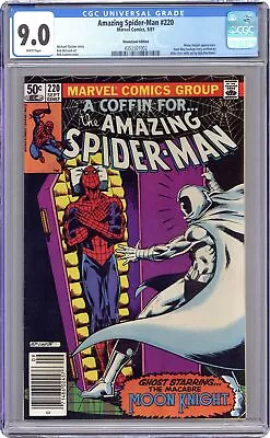 Buy Amazing Spider-Man #220N CGC 9.0 Newsstand 1981 4353501002 • 120.37£