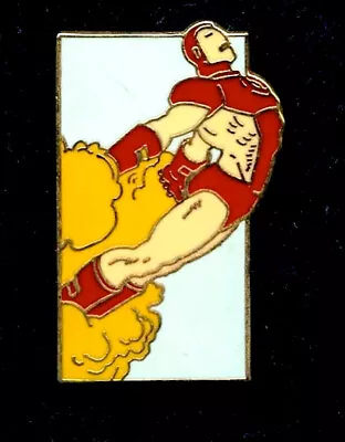 Buy 1990 PLANET STUDIOS Marvel IRON MAN Cloisonne Pin #123 GOLD Back FACTORY SEALED • 69.89£
