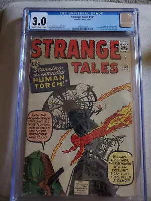 Buy Strange Tales #101 Cgc 3.0 First Issue Featuring The Torch • 271.81£