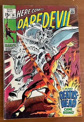 Buy Here Comes ... DAREDEVIL No 56 1969 5.0 VG Death's Head Marvel  • 15.56£