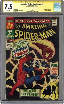Buy Amazing Spider-Man Annual #4 CGC 7.5 SS Larry Lieber 1967 1606184001 • 392.19£