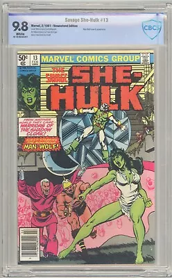 Buy Savage She-Hulk #13 9.8 CBCS White Pages - Scarce Newsstand • 81.54£