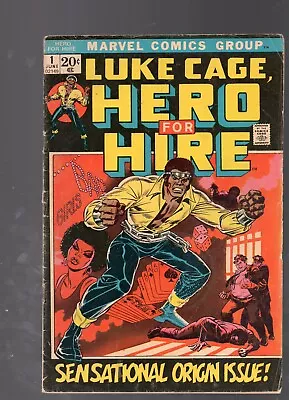 Buy Luke Cage, Hero For Hire #1, Jun 1972, Bronze, VG/FN (4.0), Marvel • 108.73£