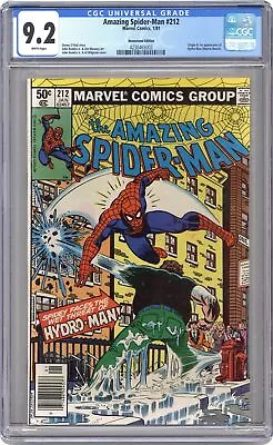 Buy Amazing Spider-Man #212N CGC 9.2 Newsstand 1981 4230465003 • 128.14£