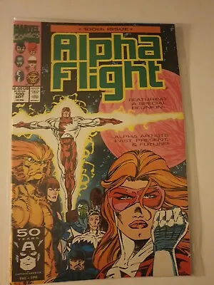 Buy Alpha Flight #100 Marvel Comics Sep 1991 NM + Bagged. Avengers, Nova, Galactus • 2.99£