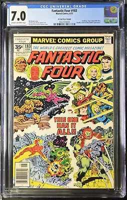 Buy Fantastic Four #183, CGC 8.0 VF, 35 Cent Price Variant, Thundra, Tigra, Brute • 225.22£