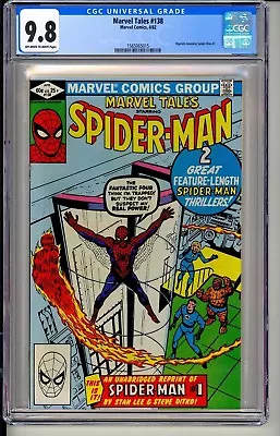 Buy Marvel Tales #138 CGC 9.8 1982 Reprints Amazing Spider-Man #1! H7 115 Cm • 167.27£