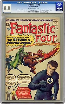 Buy Fantastic Four #10 CGC 8.0 1963 0761996002 • 1,408.18£