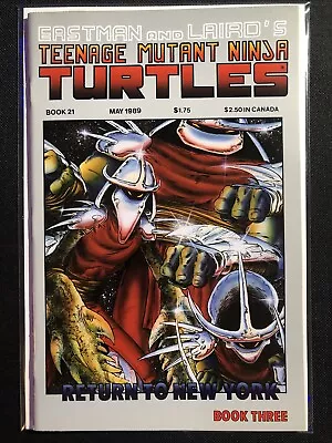 Buy Teenage Mutant Ninja Turtles #21 1989 Mirage Studios Return To New York Book 3 • 23.29£