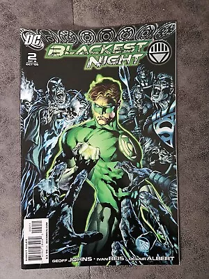 Buy Blackest Night #2 Of 8 Geoff Johns 1st Printing DC Comics 2008 • 9£