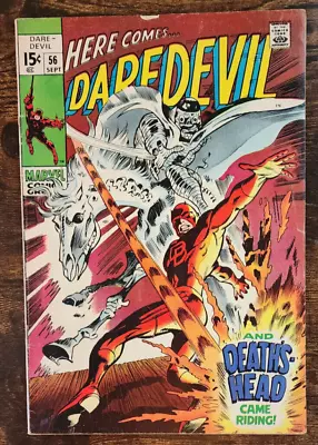 Buy DAREDEVIL #56 Silver Age 1969 First Death's Head (4.0) VG Centerfold Detached • 7.78£
