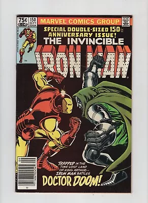 Buy Iron Man #150 (1981) Classic Doom Cvr_ High Grade NM-/NM (Newstand) Romita Jr. • 50.48£