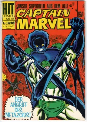 Buy CAPTAIN MARVEL #5 Germany 1970 HIT COMICS #203 - METAZOID Low Grade • 6.74£