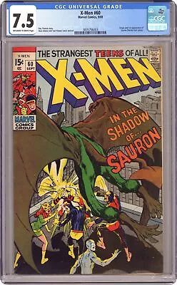 Buy Uncanny X-Men #60 CGC 7.5 1969 3835756003 1st App. Sauron • 392.19£