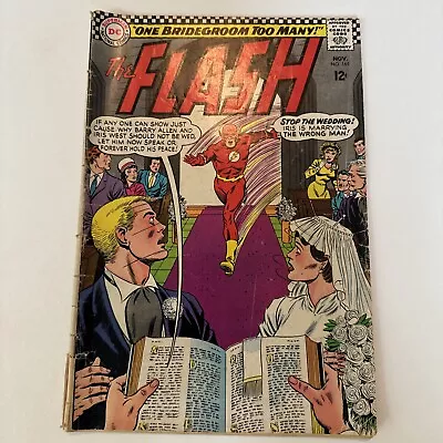 Buy Flash # 165 | KEY ! Barry Allen & Iris Wedding | Silver Age DC Comics 1966 | GD+ • 6.98£