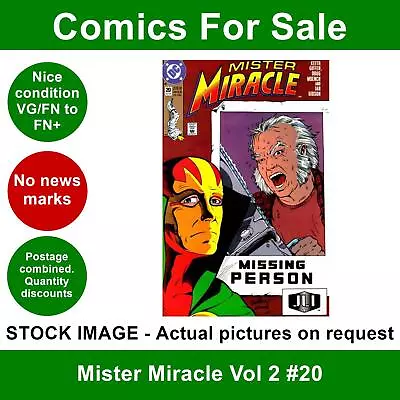 Buy DC Mister Miracle Vol 2 #20 Comic - VG/FN+ 01 October 1990 • 3.49£
