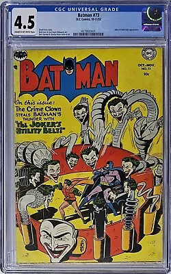 Buy Batman #73 CGC 4.5 D.C. Comics 1952 Classic Joker Cover • 1,242.57£