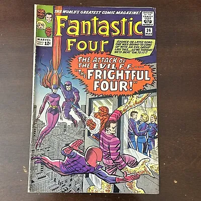 Buy Fantastic Four #36 (1965) - 1st Frightful Four! • 194.15£