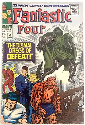 Buy Fantastic Four. # 58. January  1967. Jack Kirby-cover.  Stan Lee. Vg+ 4.5 • 32.99£