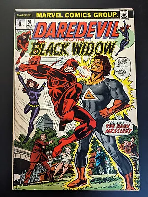 Buy Daredevil And Black Widow #97, Marvel Comics, 1973, 1st Dark Messiah • 14.99£