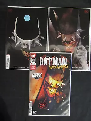 Buy Batman Who Laughs (2018, DC) #1, 1B, 2B Variants Lot NM 9.4 KG308 • 14.76£