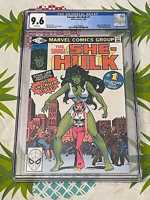 Buy Savage She-hulk #1 Cgc 9.6 White Pages / 1980 / 1st Appearance Of She-hulk • 116.45£