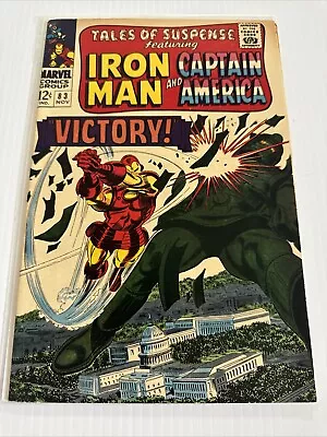 Buy Tales Of Suspense 83 Iron Man Captain America 1st App Tumbler Silver Age 1966 • 19.41£