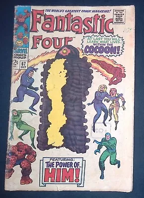 Buy Fantastic Four #67 Silver Age Marvel Comics 1st Appearance Of Him G • 49.99£