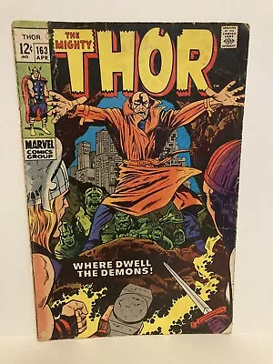 Buy The Mighty Thor No. 163 (Marvel, April 1969) Stan Lee Jack Kirby • 15.52£