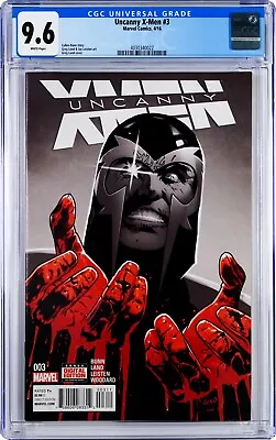 Buy Uncanny X-Men #3 CGC 9.8 (Apr 2016, Marvel) Cullen Bunn Story, Greg Land Cover • 38.05£