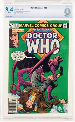 Buy 🔥 Marvel Premiere #58 CBCS 9.4 1981 Doctor Who Frank Miller & Austin Cover Cgc • 53.59£