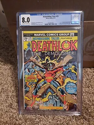 Buy Astonishing Tales 25 Cgc 8.0 Marvel 1974 1st Appearance Of Deathlok Ow/w Pgs VF • 139.78£