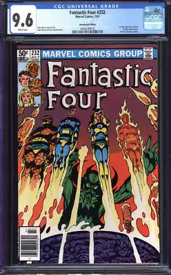 Buy Fantastic Four #232 Cgc 9.6 White Pages // 1st Full John Byrne Issue Marvel 1981 • 46.60£