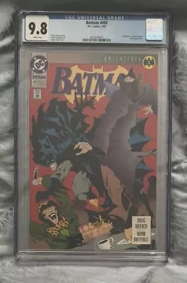 Buy Batman #492 CGC 9.8 DC 1993 Jones Cover & Moench Story Knightfall Part 1 AP Bane • 97.08£