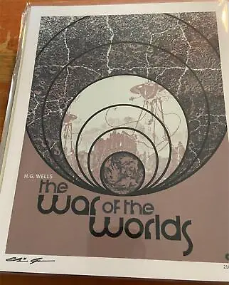 Buy War Of The Worlds H.G. Wells Horror Movie Fan Art Print 8 X 10 Bam 2185/3000 COA • 13.97£