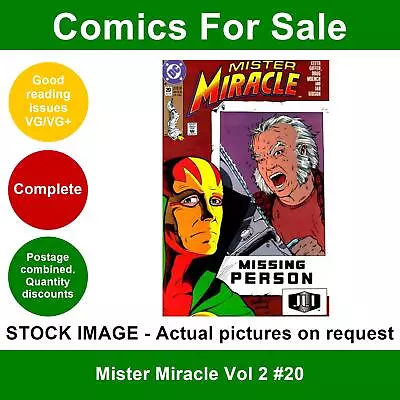 Buy DC Mister Miracle Vol 2 #20 Comic - VG/VG+ 01 October 1990 • 2.49£