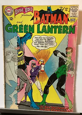 Buy THE BRAVE & BOLD #59 DC 1965 1st MEETING BATMAN & GREEN LANTERN / TIME COMMANDER • 7.76£