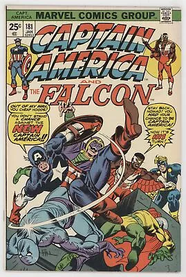 Buy Captain America 181 Marvel 1975 VF Falcon Serpent Squad Madame Viper Sub-Mariner • 17.09£