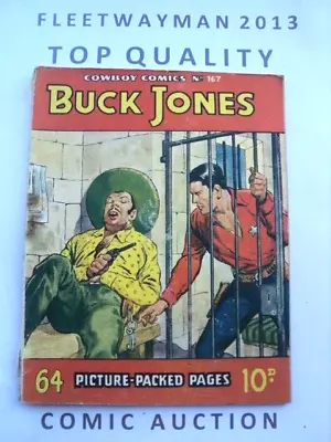 Buy Cowboy Picture Library Comic - 167 - 1956 - Buck Jones - Vgc - Western Fleetway • 3.99£