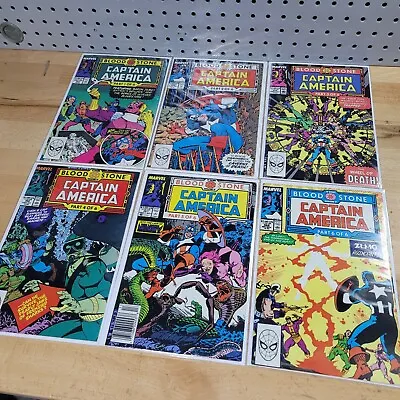 Buy Captain America Bloodstone Hunt #357-362 - 1st Crossbones Marvel Comics  1989 • 19.62£