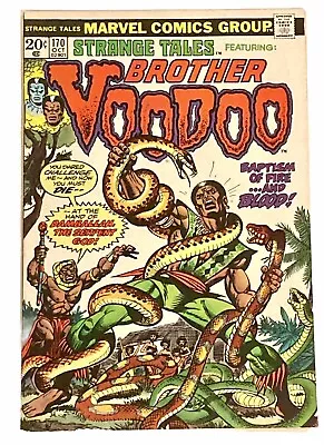 Buy Strange Tales #170 1973 7.0 F/VF🔑 2nd Brother Voodoo • 48.21£