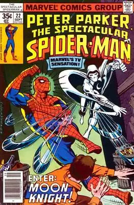 Buy Spectacular Spider-Man (1976) #  22 (6.5-FN+) Moon Knight 1978 • 17.55£