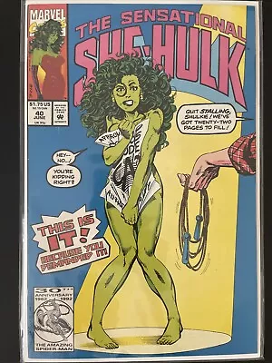 Buy The Sensational She-Hulk #40 John Byrne (June 1992, Marvel Comics) Disney+ • 178.61£