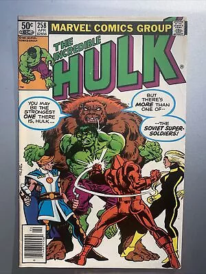 Buy Incredible Hulk (1962) #258 Marvel 1981 Newstand. First Soviet Soldiers! 🔥 🔑 • 17.09£