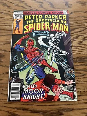 Buy Spectacular Spider-Man #22 (Marvel 1978) 1st Meeting Of Moon Knight!  NM/VF • 22.51£