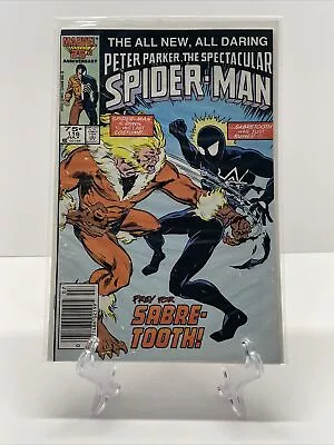 Buy SPECTACULAR SPIDER-MAN #116 (Marvel Comics 1986) -- Sabretooth Cover Newsstand • 20.19£