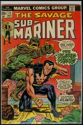 Buy Marvel Comics The Savage SUB-MARINER #72 FN+ 6.5 • 5.43£