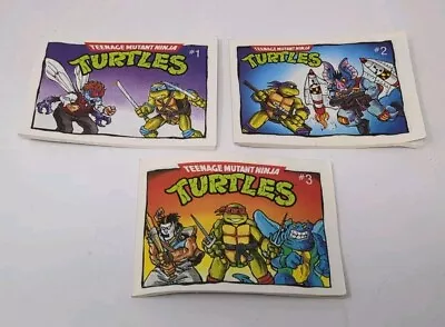 Buy Teenage Mutant Ninja Turtles Cereal Mini Comic Book 1 2 3 Complete Set Vintage • 155.31£