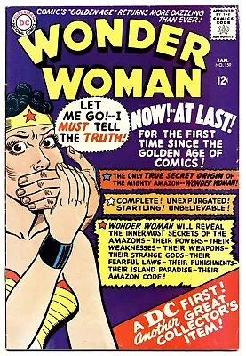 Buy WONDER WOMAN #159 VG, Origin Retold, DC Comics 1966 • 62.13£